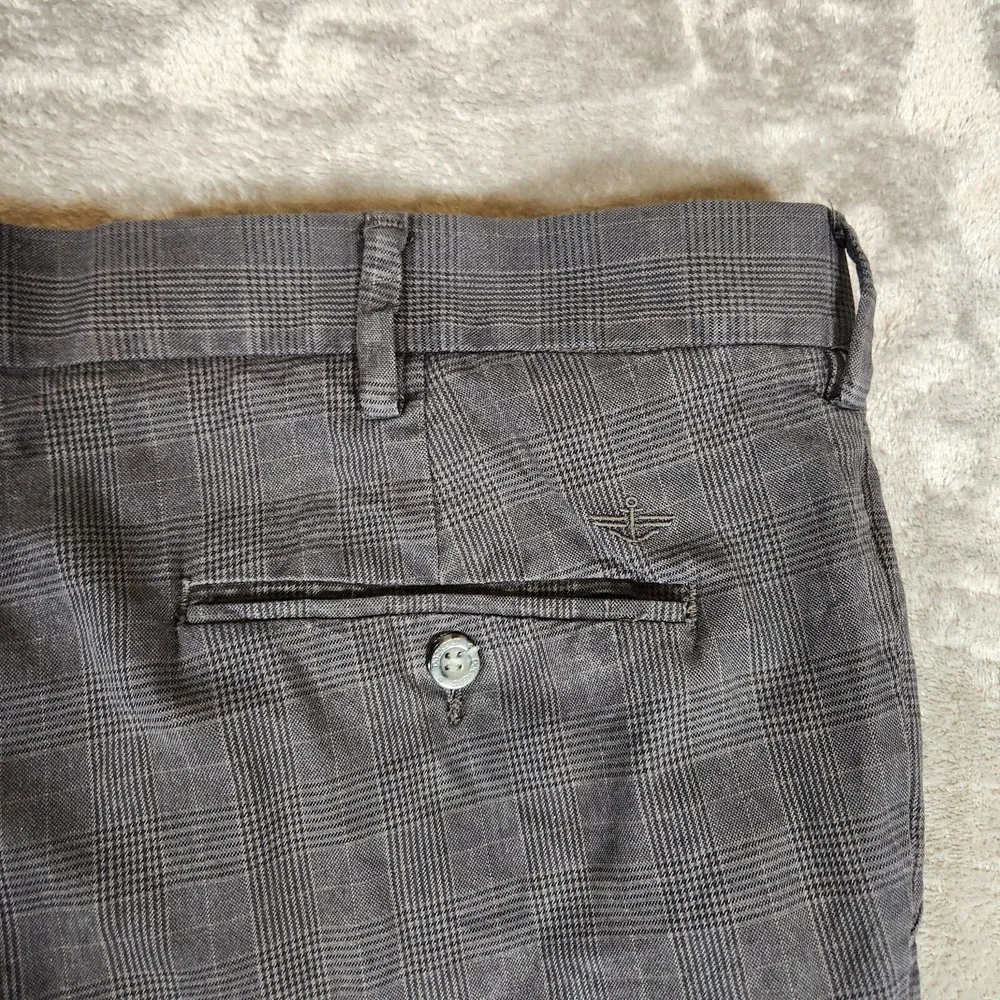 Dockers Pants Men's 39X31 Signature Khaki Gray Cotton Blend High‎ Rise